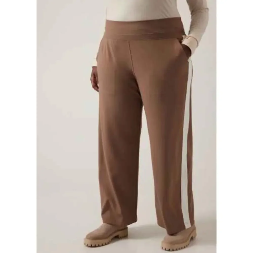 Athleta Venice Colorblock Wide Leg Pant Rustic Beige size 1X